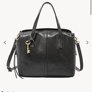 Fossil Emma Satchel Black